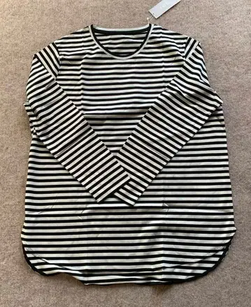 iCB 아이씨비 긴팔 보더 티셔츠 XL 새상품