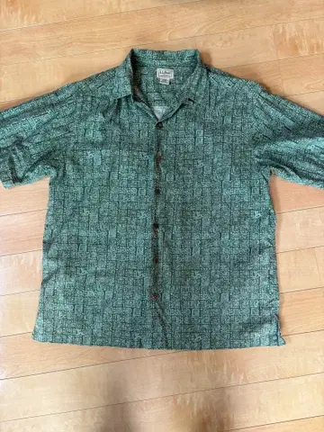 LL.Bean 기하학 패턴 버튼업 셔츠