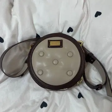 SAMANTHA VEGA 라운드 숄더백 그레이/브라운