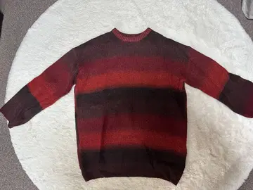 빨검 그라데이션 니트