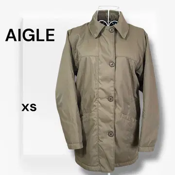 AIGLE 에이글 안감 플리스 자켓 퀼팅 카키 xs