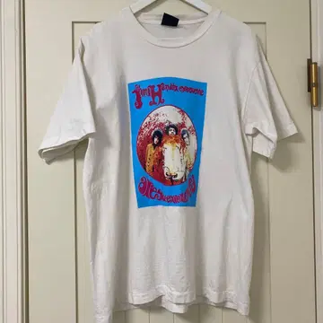 90's 빈티지 싱글 스티치 지미 헨드릭스 T셔츠 사이즈 F
