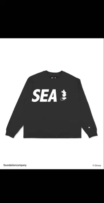 WIND AND SEA 디즈니 콜라보 긴팔 티셔츠