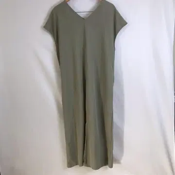 폴리에스테르 100% V넥 반팔 원피스 F 사이즈