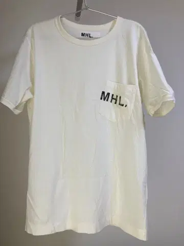 MHL. 화이트 T셔츠 XL 중고품