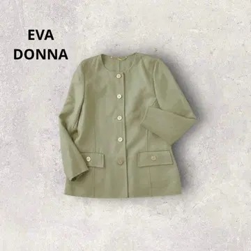 온워드 카시야마 쇼와 레트로 노카라 자켓 울 골드 버튼 Y2K 고급