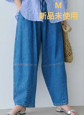 새상품 스튜디오 클립 배럴 데님 블루 M 청바지 studioclip