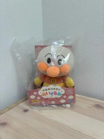 [ 새상품급 ] 부드러운 색감 호빵맨 봉제 인형 약 15cm