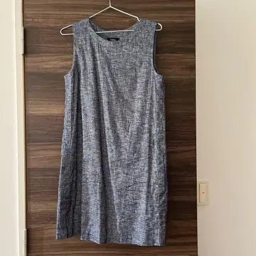 띠어리 - 띠어리 슬리브리스 무릎 위 원피스 블루