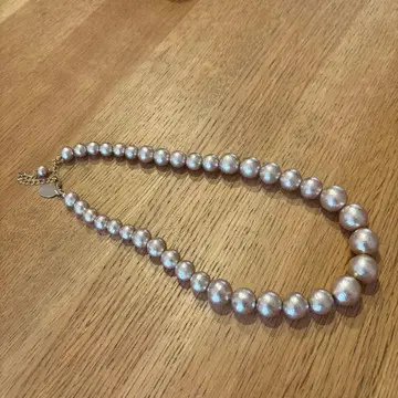 와타나베 카오루 씨 프로듀스 코튼 펄 목걸이 샴페인 컬러