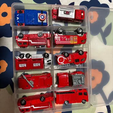 미니카 세트 10대 소방차 경찰차