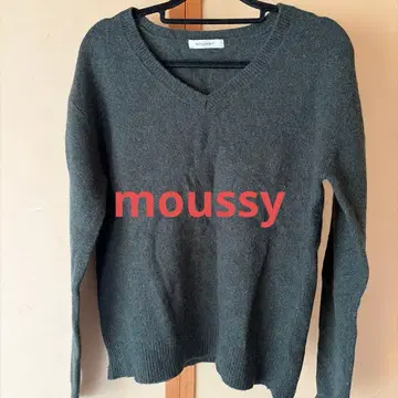 [ moussy ] 마우지 V넥 니트 FREE 사이즈