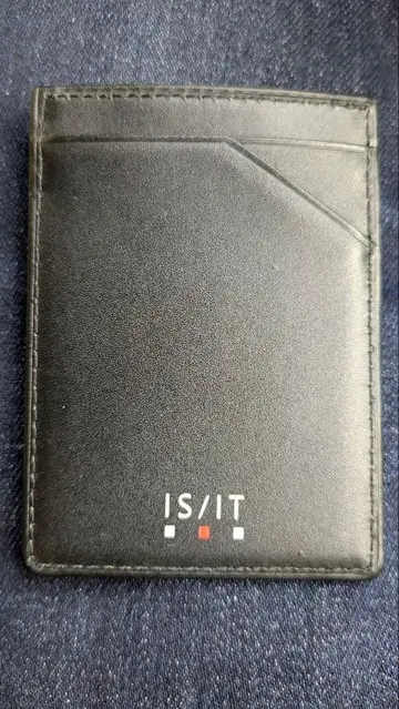 IS/IT 블랙 카드 케이스 클립 포함