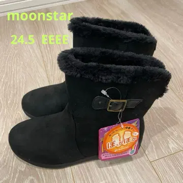 퍼 달린 블랙 스웨이드 숏부츠 24.5