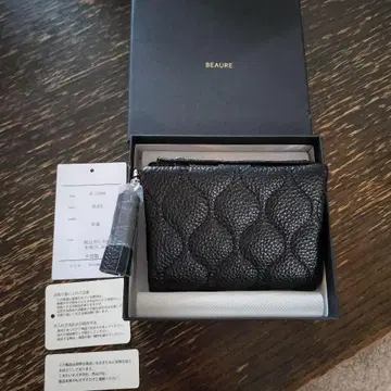 BEAURE 카우 가죽 접이식 지갑