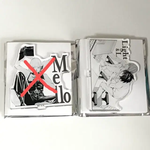 미개봉 데스노트 원화전 야가미 라이토 엘 L 아크릴스탠드 디오라마