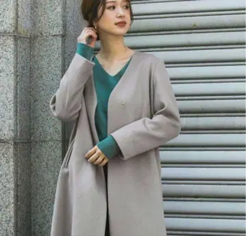 [ 새상품급 ] 노카라 울 코트 어반 리서치 도어스