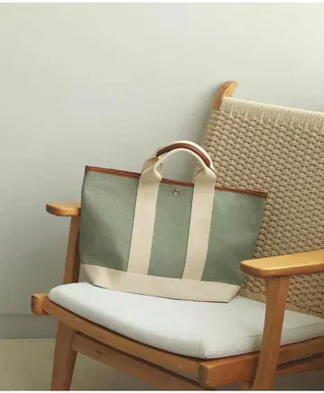 TOPKAPI 탑카피 스코치 그레인 A4 토트백 그린 미사용