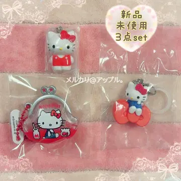 새상품 산리오 헬로키티 메지루시 액세서리 가샤폰 3종