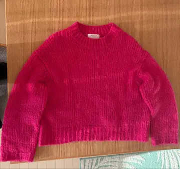 [ 새상품급 ] OPAQUE.CLIP 짙은 귀여운 핑크 스웨터