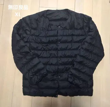 무인양품 경량 다운 노카라 포켓터블 자켓