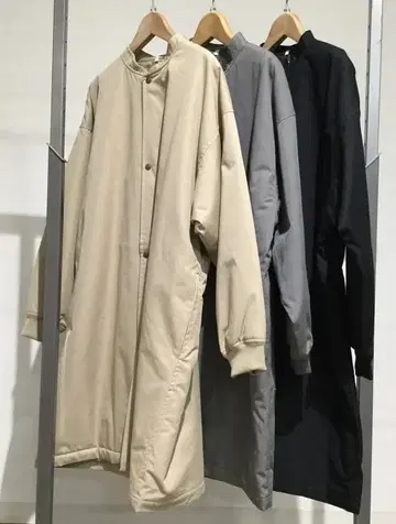 MUJI 발수 솜 스탠드 카라 코트