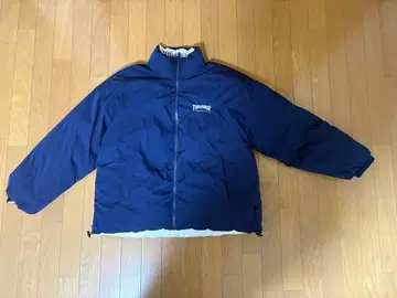 THRASHER 다운 자켓 네이비 화이트