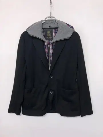 BEAMS HEART 구제 의류 후드티 레이어드 디자인 테일러드 자켓