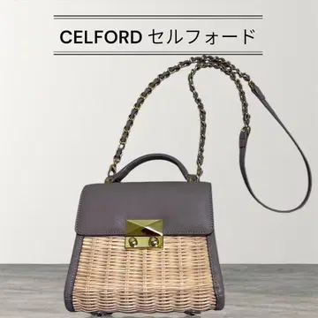 [컨디션 최상] 셀포드 라탄 믹스 미니백 카고백 CELFORD