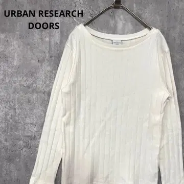 URBAN RESEARCH DOORS 보트넥 니트 심플 앤 클린