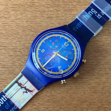 미사용 작동품 스와치 크로노 스와치 크로노 손목시계