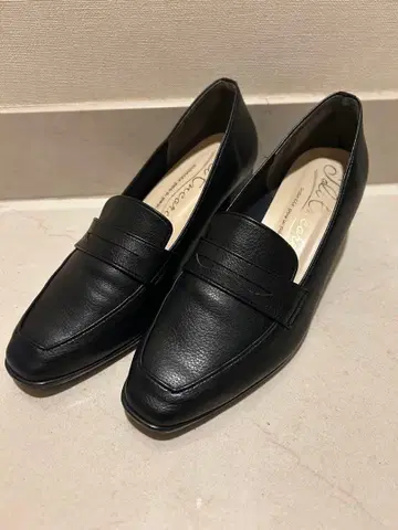 블랙 로퍼 힐 약 5cm