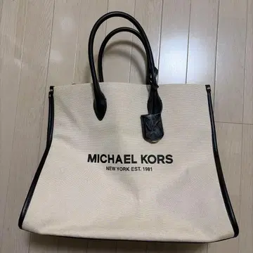MICHAEL KORS 핸드 토트백 베이지/블랙