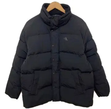 인기 Calvin Klein 다운 자켓 아우터 블랙 M 로고