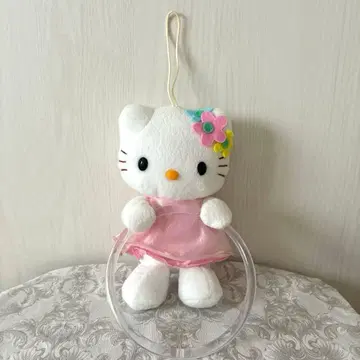 헤이세이 레어 산리오 헬로키티 봉제 인형 타월 걸이