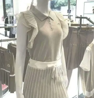 MU 스포츠 스커트 베이지