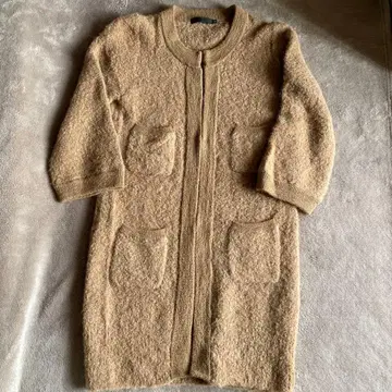 ICB 알파카 롱 가디건