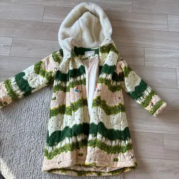 프랑수아즈 리페 후드 부착 롱 코트 사이즈 PLUS