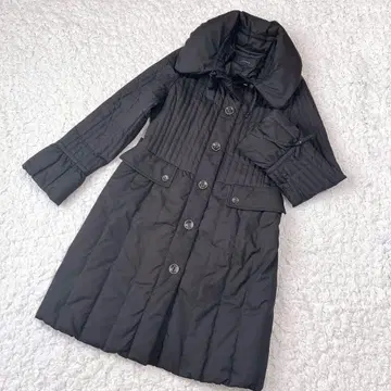 SANYO 퀼팅 다운 롱 코트 (블랙/사이즈 11)