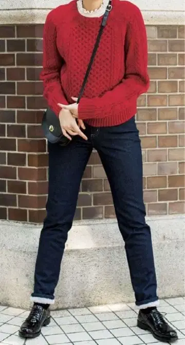 펠리시모 따뜻한 깔끔한 보아 안감 데님 팬츠 사이즈 13