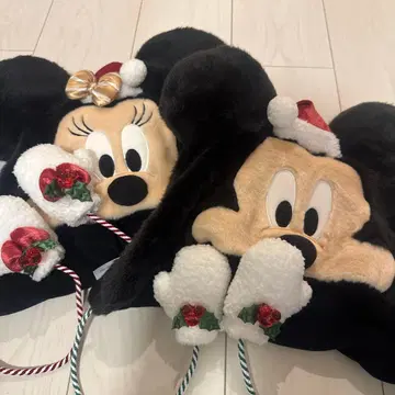 미키 미니 산타 모자 캐릭터 굿즈