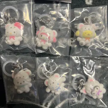 산리오 메지루시 액세서리 포근포근 스노우 컴플리트 세트 전 6종