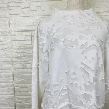 케이코 셔츠 블라우스 데미지 가공 긴팔 F [ 2661-29 ]