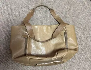 One's heart 가죽 핸드백 브라운