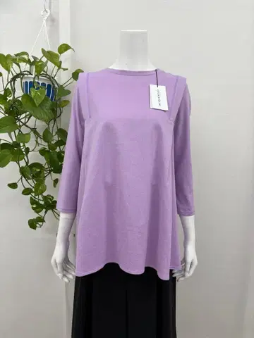 CECICA BLUE 미사용 새상품 7부 소매 라벤더 38size