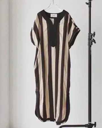 스트라이프 카프탄 드레스 36