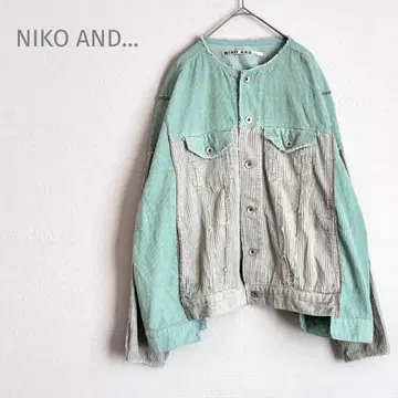 니코앤드 코듀로이 자켓 면 100 민트 그린 루즈핏