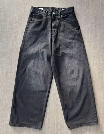 ZARA 엑스트라 배기 데님 블랙 38