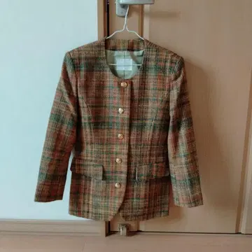 체크 무늬 자켓 & 스커트 셋업 MAYSON GREY