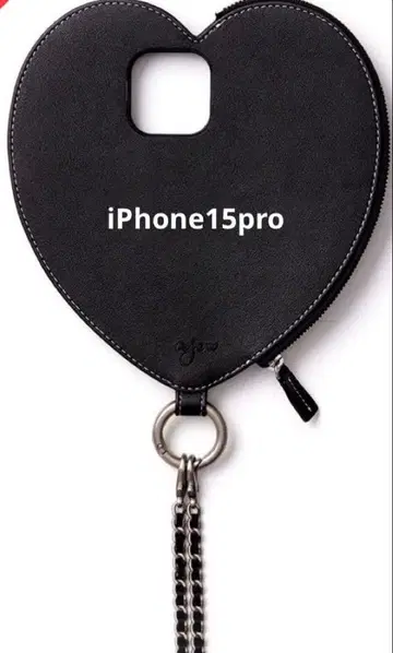 에이쥬 ajew iPhone15Pro black dress HEART